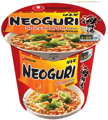 [NONGSHIM] Neoguri Cup Noodles Spicy Seafood - 2.64oz - A&E Foodstore