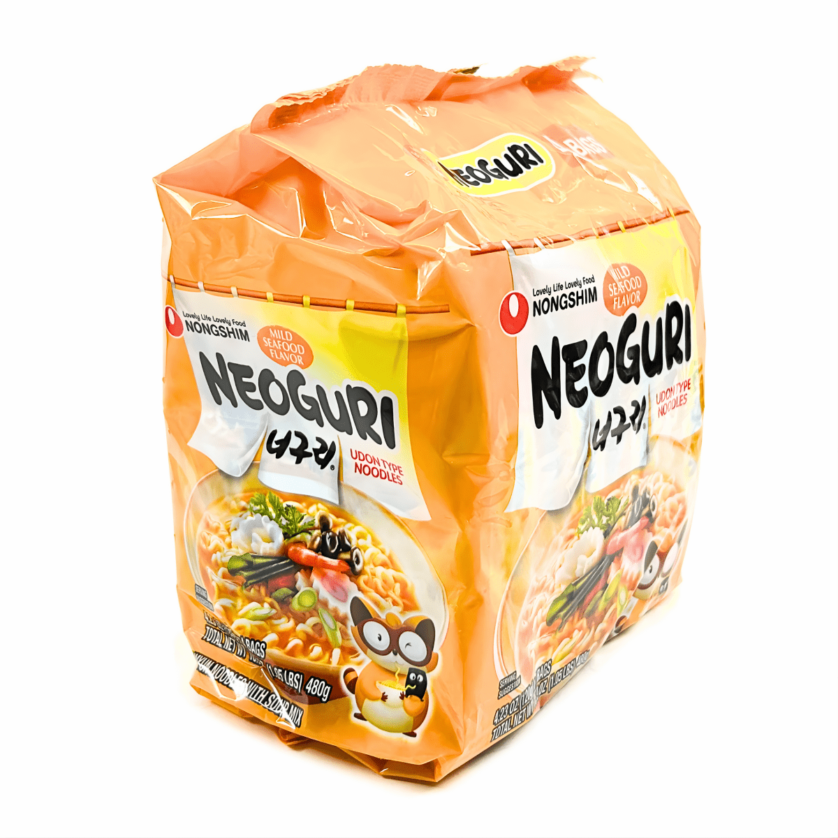 [NONGSHIM] Neoguri Udon Seafood(4 Packs) - 16.9oz - A&E Foodstore