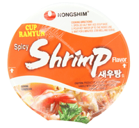 Nongshim Noodle Cup, Spicy Shrimp - A&E Foodstore