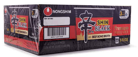 Nongshim Shin Black Premium Noodle Soup, Cup - A&E Foodstore