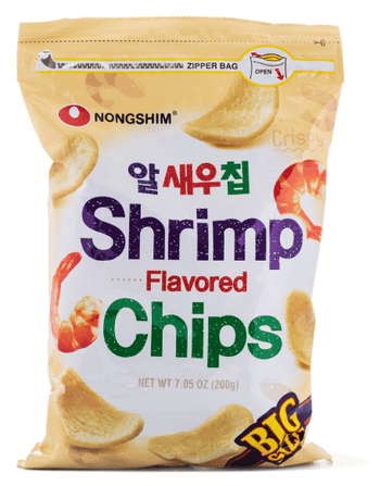Nongshim Shrimp Flavored Chips Big Size 200 g - A&E Foodstore