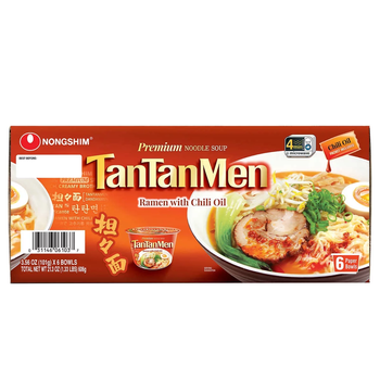 Nongshim Tantanmen Premium Noodle Soup Bowl, Ramen w/ Chili Oil - A&E Foodstore