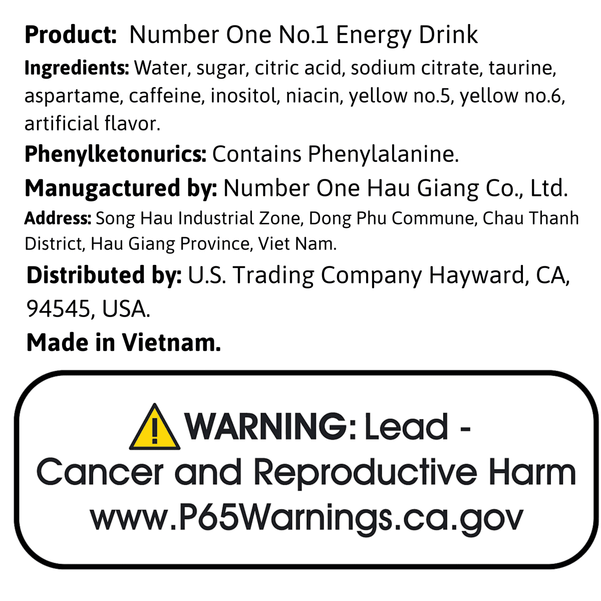 Number One No.1 Energy Drink - A&E Foodstore