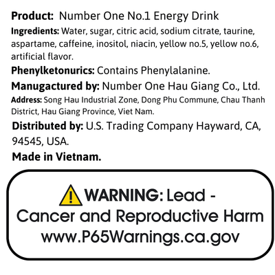 Number One No.1 Energy Drink - A&E Foodstore