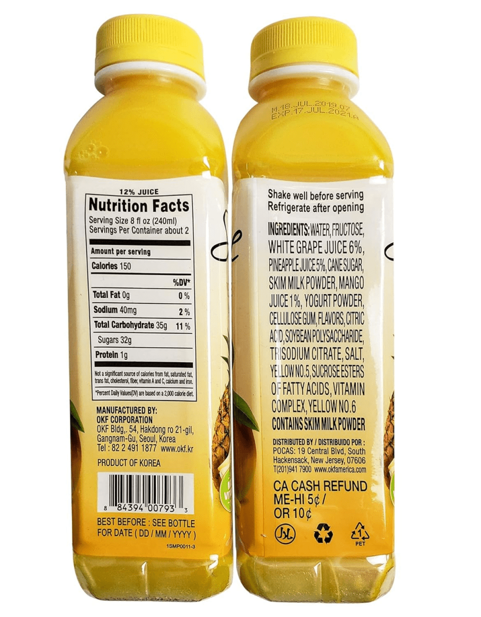 OKF Smoothie, Yellow 500ml - A&E Foodstore