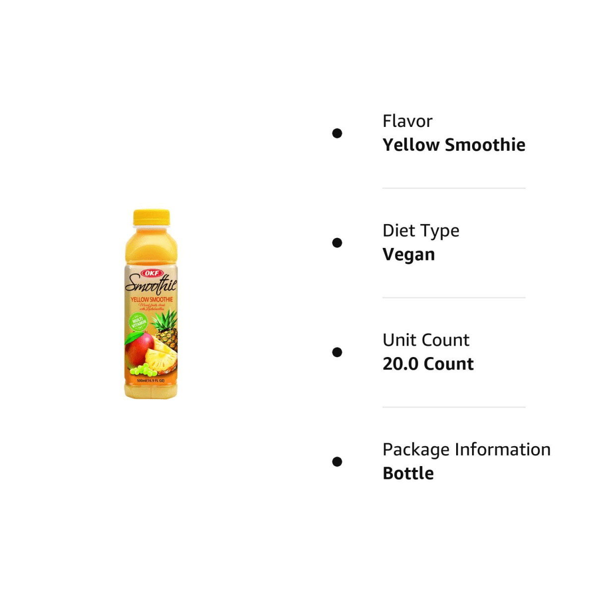 OKF Smoothie, Yellow 500ml - A&E Foodstore
