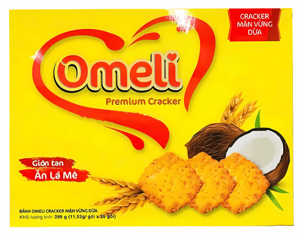 Omeli Sesame Coconut Cracker 288g - A&E Foodstore