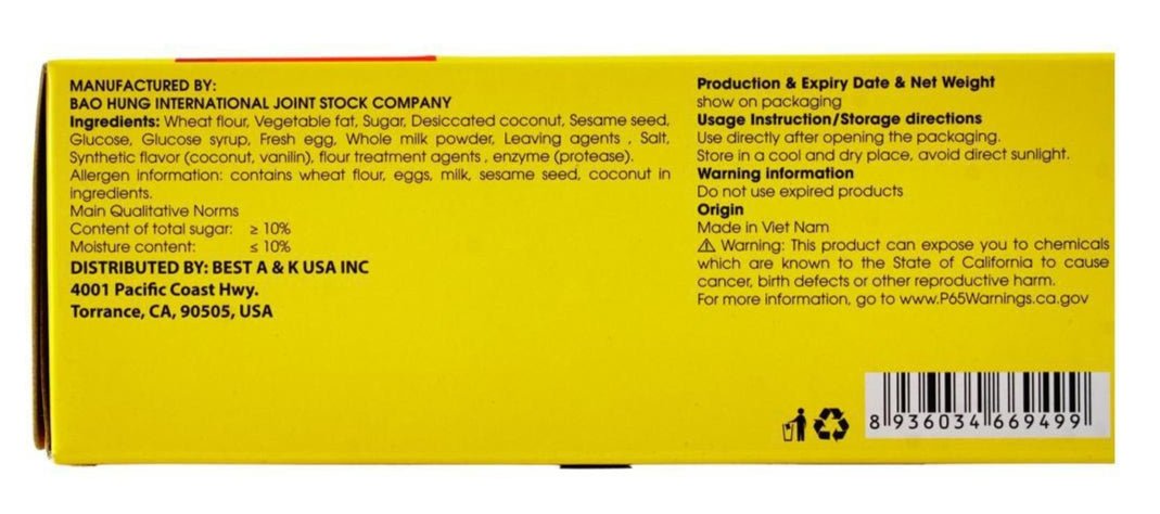 Omeli Sesame Coconut Cracker 288g - A&E Foodstore