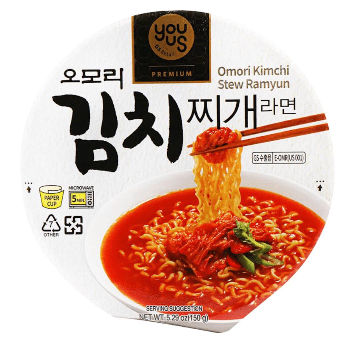 Omori Kimchi Stew Cup Ramen 150g - A&E Foodstore