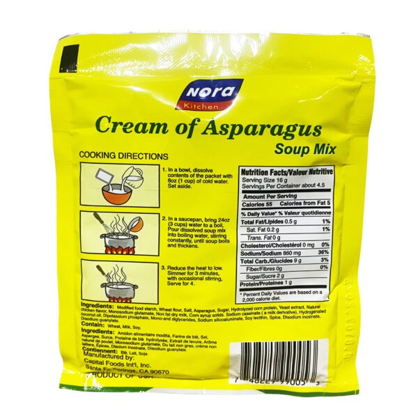 Nora Kitchen Cream Of Asparagus Soup Mix 2.45oz