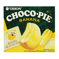 Orion Choco Pie Banana Flavor 15.66 oz - A&E Foodstore