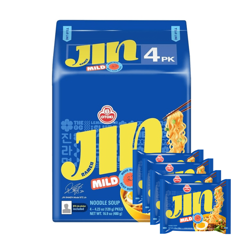 [OTOKI] Jin Ramen Mild 4 Pack - 16.9oz - A&E Foodstore