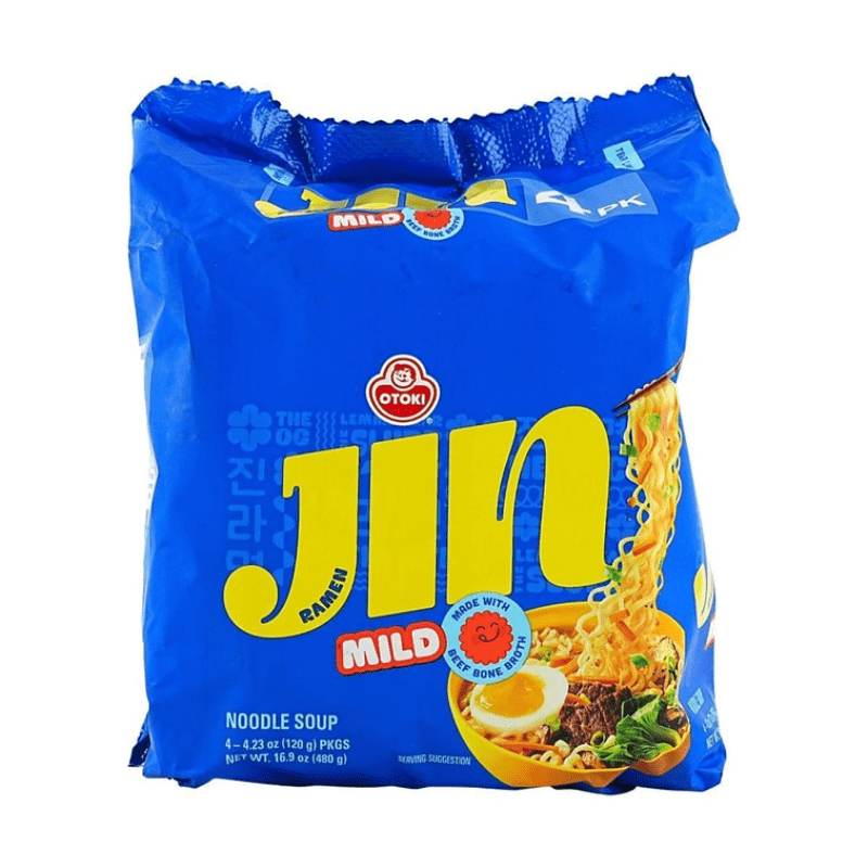 [OTOKI] Jin Ramen Mild 4 Pack - 16.9oz - A&E Foodstore
