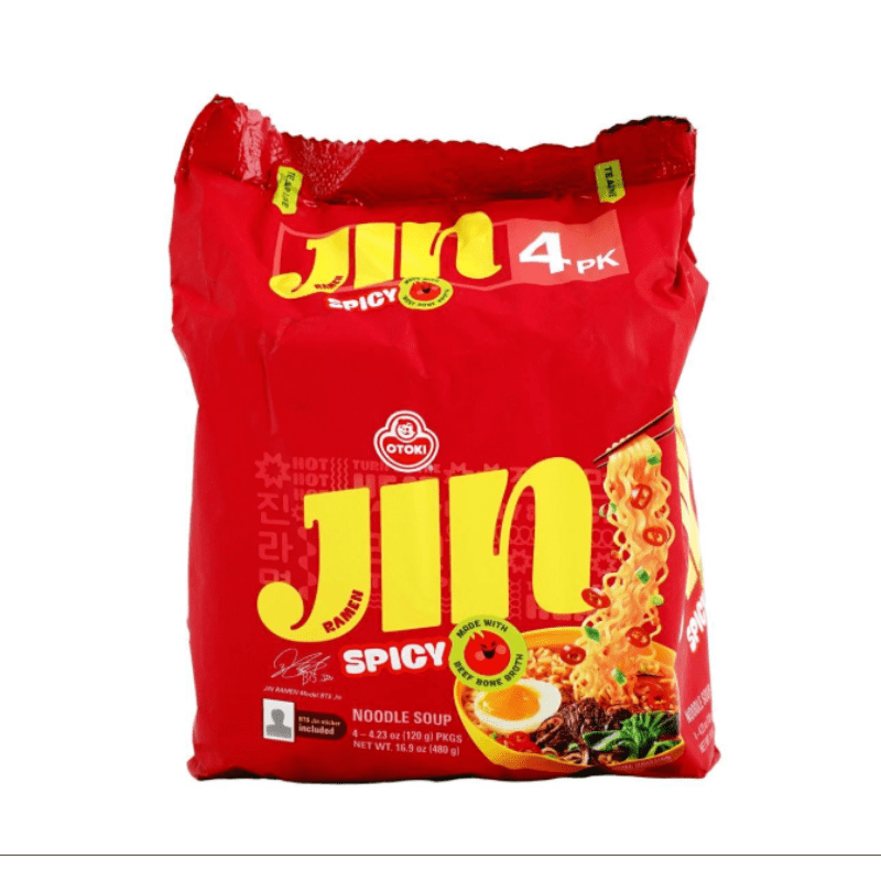 [OTOKI] Jin Ramen Spicy 4 Packs - 16.9oz - A&E Foodstore