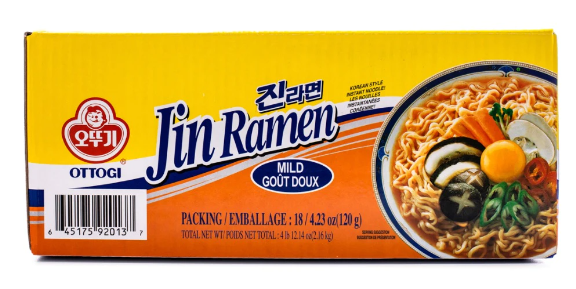 Ottogi Jin Ramen, Mild Flavor - A&E Foodstore