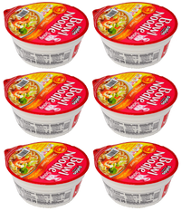 Paldo Fun & Yum Instant Cup Noodle Soup Bowl with Seafood Shrimp Flavored Broth - A&E Foodstore