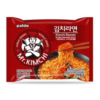 Paldo Fun & Yum Kimchi Ramen Instant Noodles with Soup, Kimchi Based Spicy Broth, Best Oriental Style, Original Korean Ramyun - A&E Foodstore