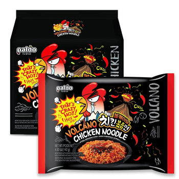PALDO FUN & YUM Volcano Hot & Spicy Chicken Flavored Instant Ramen - A&E Foodstore