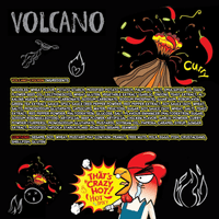 PALDO FUN & YUM Volcano Hot & Spicy Chicken Flavored Instant Ramen - A&E Foodstore