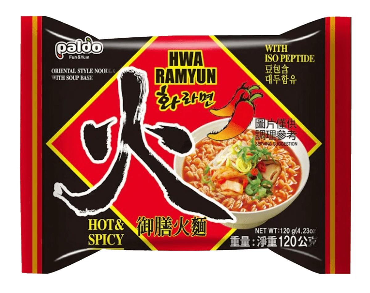 Paldo Hwa Ramen, Hot and Spicy Flavor - A&E Foodstore