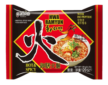 Paldo Hwa Ramen, Hot and Spicy Flavor - A&E Foodstore