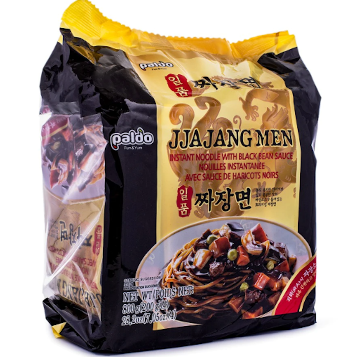 Paldo Jjajangmen Instant Noodle with Black Bean Sauce - A&E Foodstore