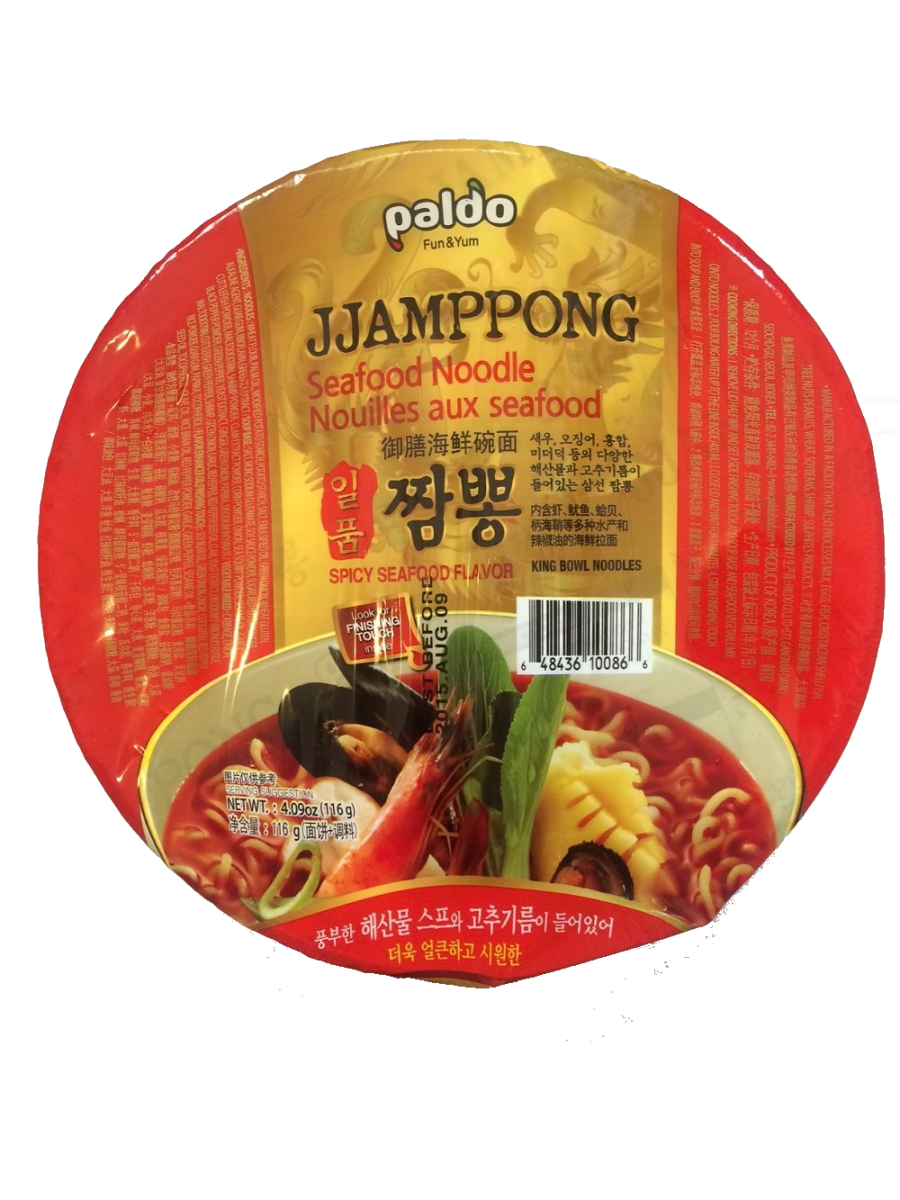 Paldo Jjamppong Seafood Noodle Bowl - A&E Foodstore