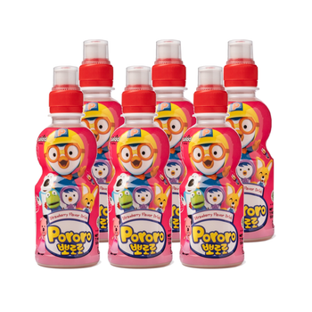 Paldo Pororo Fruit Juice, Strawberry Flavor 7.95 oz - A&E Foodstore