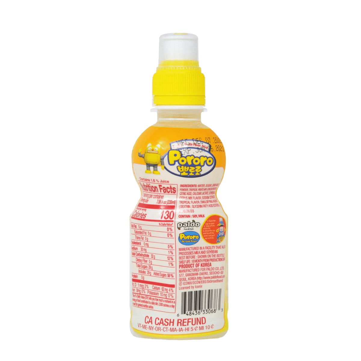 Paldo Pororo Tropical Fruit Juice 7.95 oz - A&E Foodstore