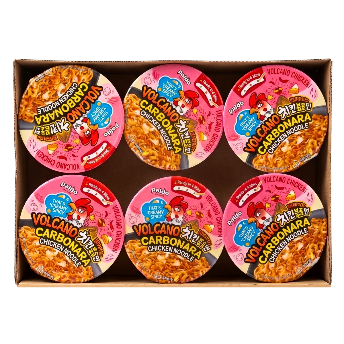 [Paldo] Volcano Carbonara Noodle - 105g - A&E Foodstore