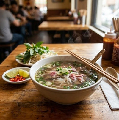 Phở Bò Combo - Vietnamese Beef Pho Kit + Drink - A&E Foodstore