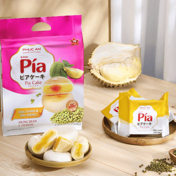 [PHUC AN] Pia Cake Mix (Mung - Durian - Salted Egg) - 14oz - A&E Foodstore