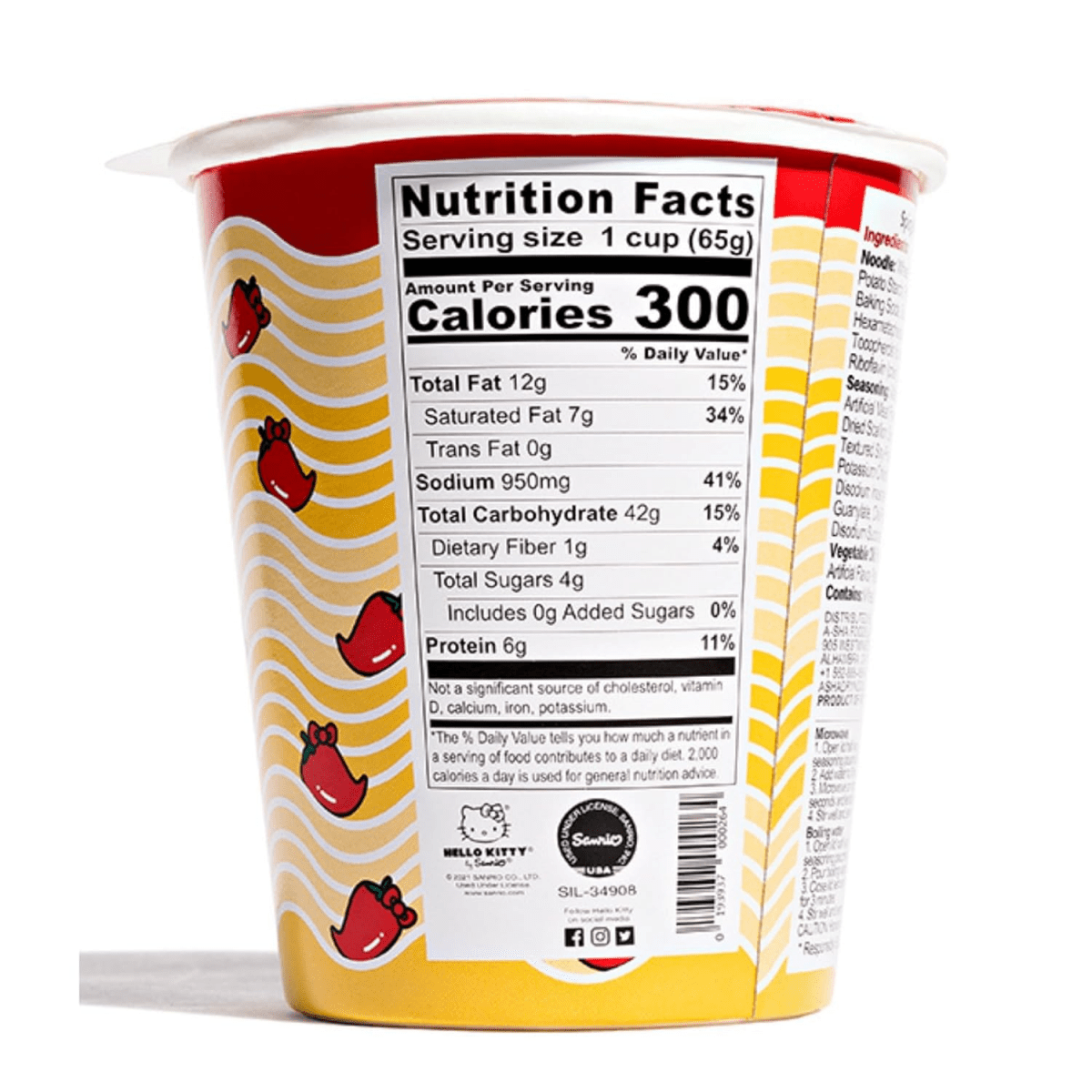 Prince Katsu Hello Kitty Instant Ramen Noodle Cup Spicy Flavor - A&E Foodstore