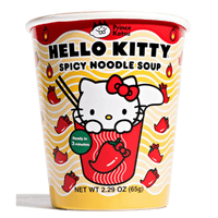 Prince Katsu Hello Kitty Instant Ramen Noodle Cup Spicy Flavor - A&E Foodstore