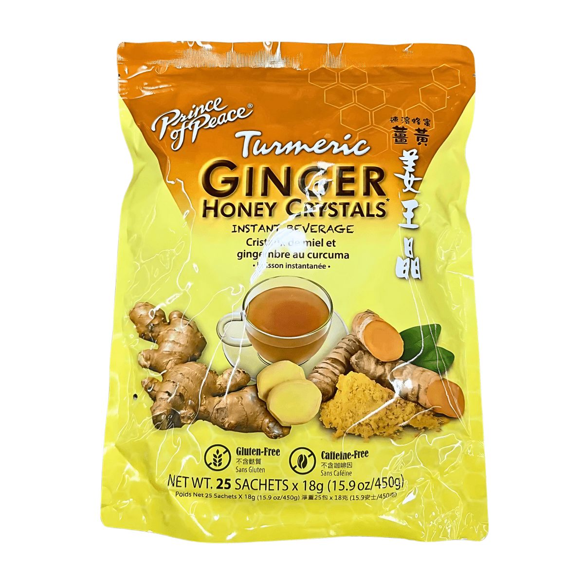 Prince of Peace Ginger Honey Turmeric Crystals 450g - A&E Foodstore