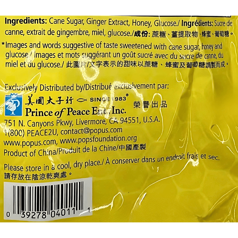 Prince of Peace Original Ginger Honey Crystals 540g - A&E Foodstore