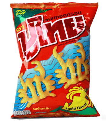 Pu - Thai - Crispy Squid chips 55g - A&E Foodstore