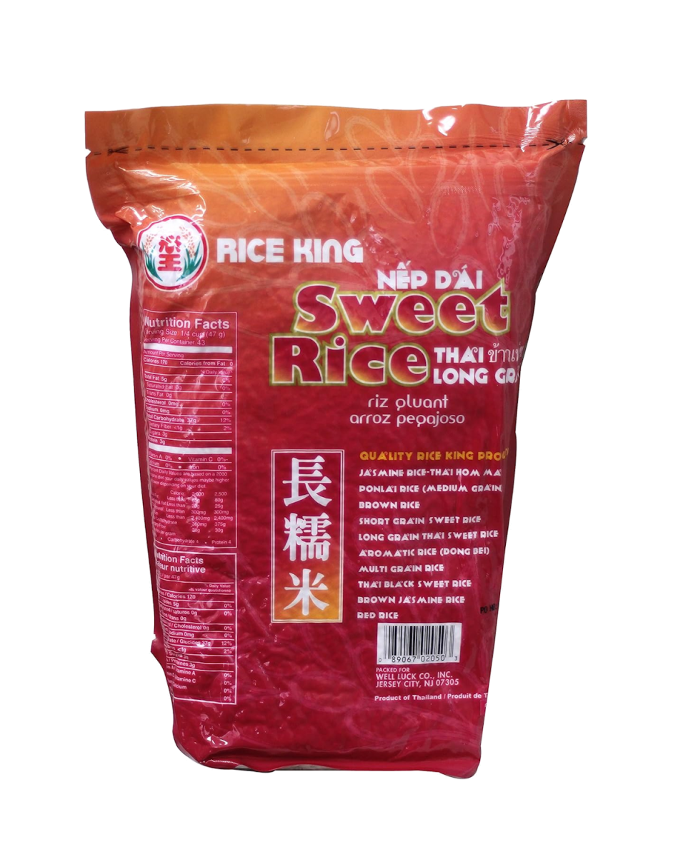 Rice King Thai Sweet Long Grain Rice Bag 4.4 lb - A&E Foodstore