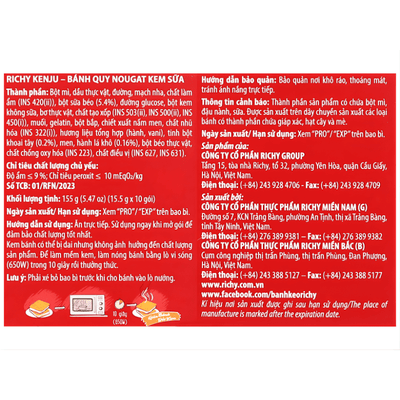[RICKY] Kenju Nougat Crackers - 279g - A&E Foodstore