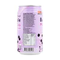 Rico Boba Bubble Milk Tea Drink Taro Flavor 12.3oz - A&E Foodstore