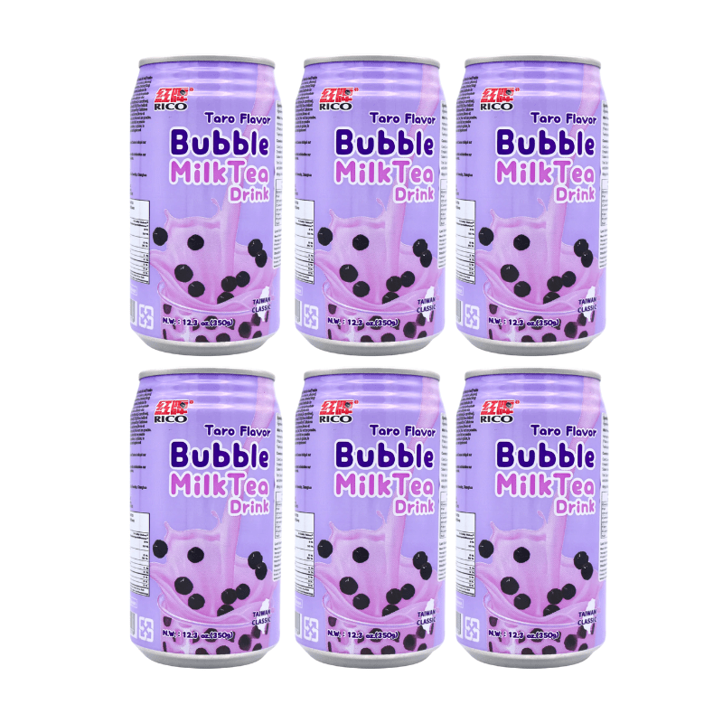 Rico Boba Bubble Milk Tea Drink Taro Flavor 12.3oz - A&E Foodstore