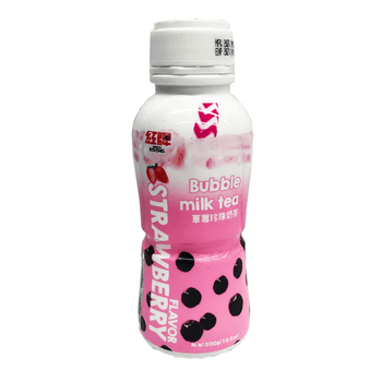 RICO Bubble Milk Tea Drink Strawberry 300g - A&E Foodstore