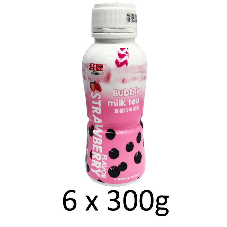 RICO Bubble Milk Tea Drink Strawberry 300g - A&E Foodstore