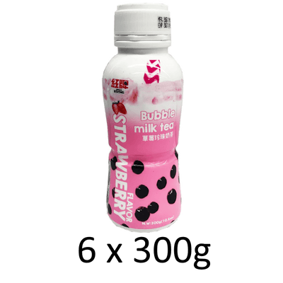 RICO Bubble Milk Tea Drink Strawberry 300g - A&E Foodstore