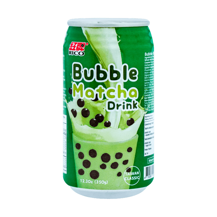 RICO Matcha Bubble Milk Tea Drink, 12.3oz - A&E Foodstore