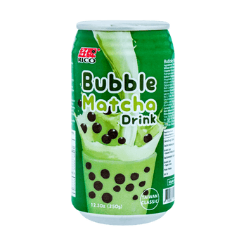 RICO Matcha Bubble Milk Tea Drink, 12.3oz - A&E Foodstore