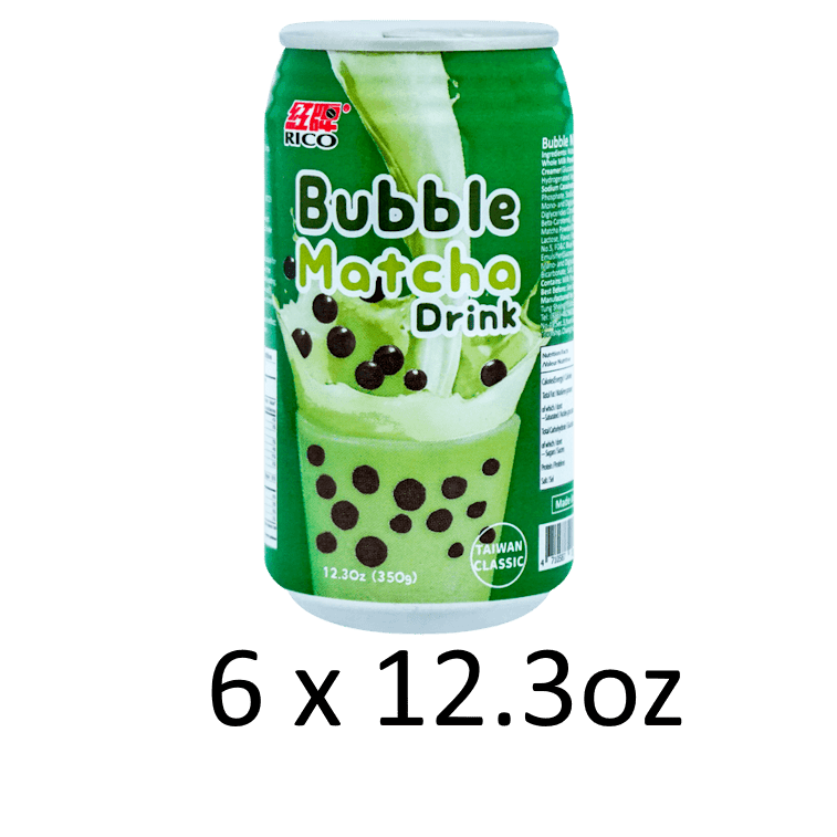 RICO Matcha Bubble Milk Tea Drink, 12.3oz - A&E Foodstore