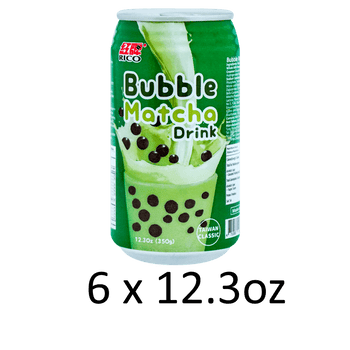 RICO Matcha Bubble Milk Tea Drink, 12.3oz - A&E Foodstore