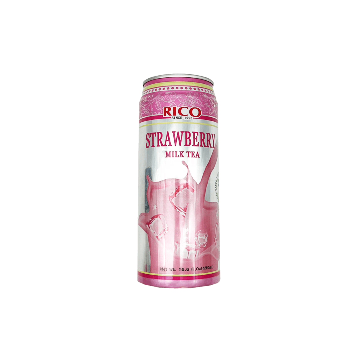 Rico Milk Tea Drink Strawberry Flavour 490ml - A&E Foodstore