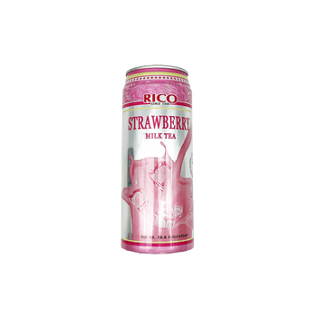Rico Milk Tea Drink Strawberry Flavour 490ml - A&E Foodstore